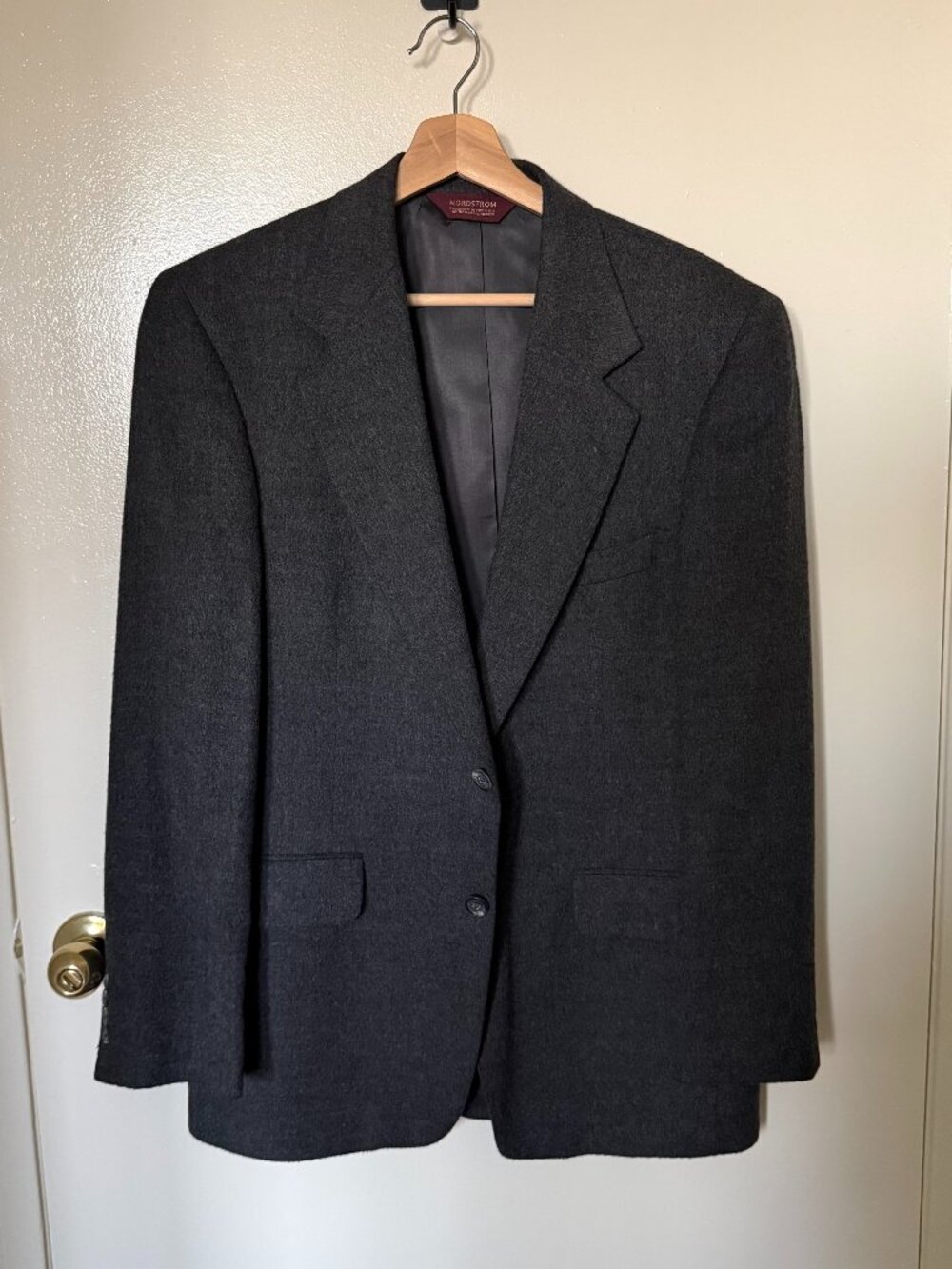 Nordstrom x Loro Piana Gray Worsted Camelhair Blazer 39R